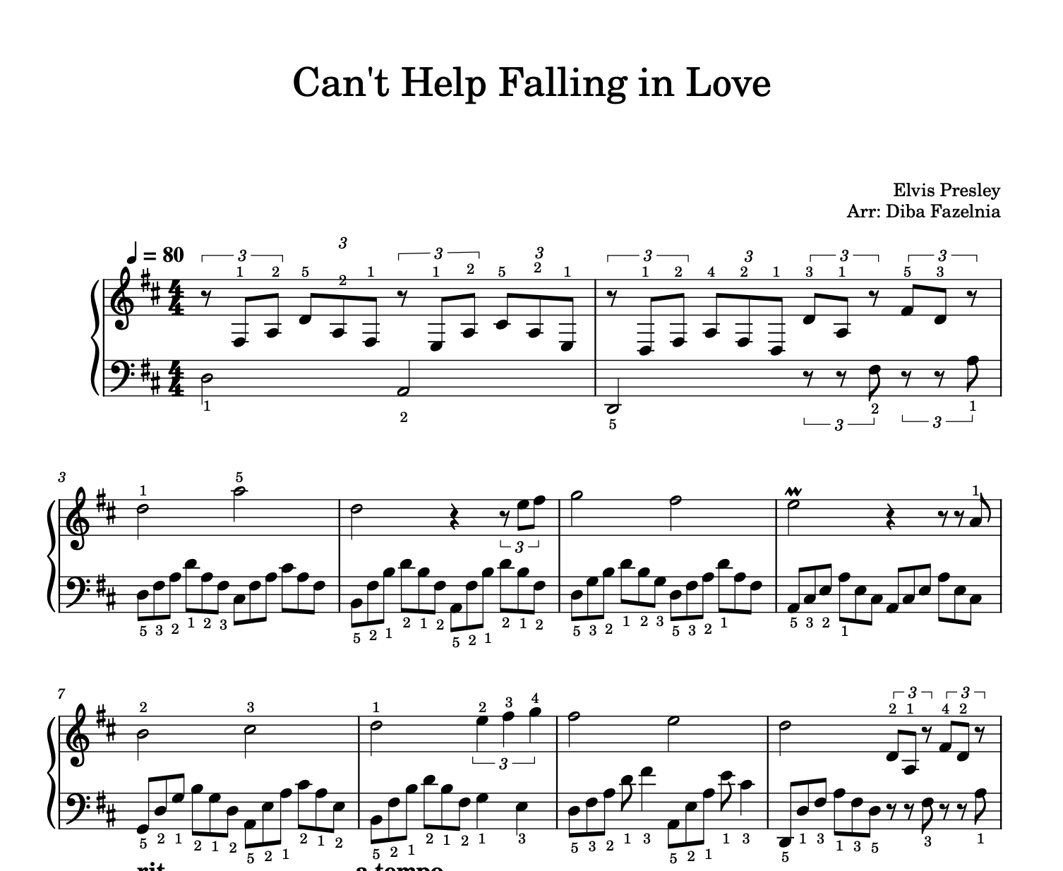 Can't Help Falling in Love